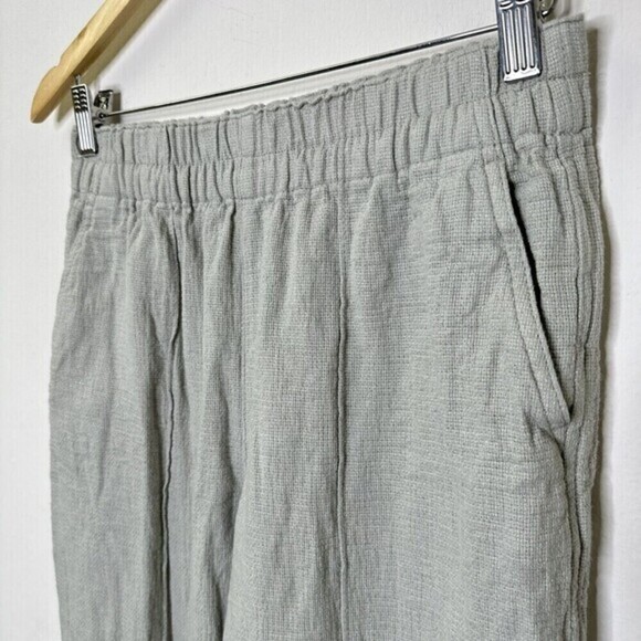 Madewell Breezewoven Pull OnLinen Blend High Rise Straight Leg Pants Size Small - Picture 4 of 10